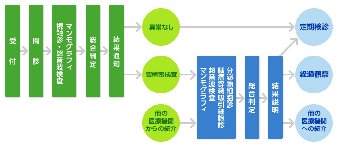 図：検査の主な流れ